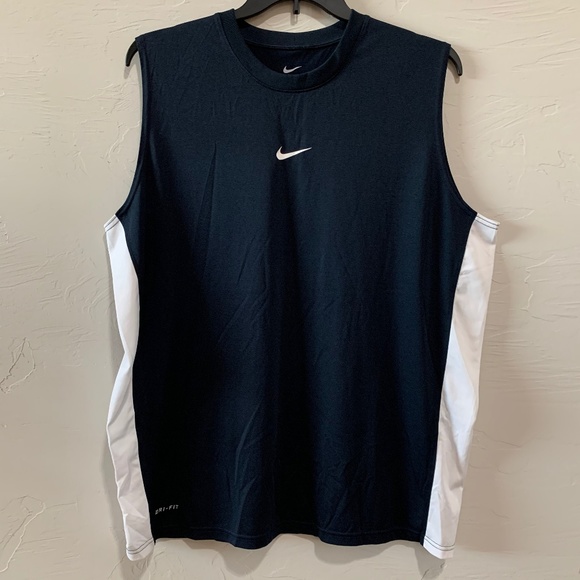 Nike Workout Tank, Dri-Fit Navy - Picture 1 of 2